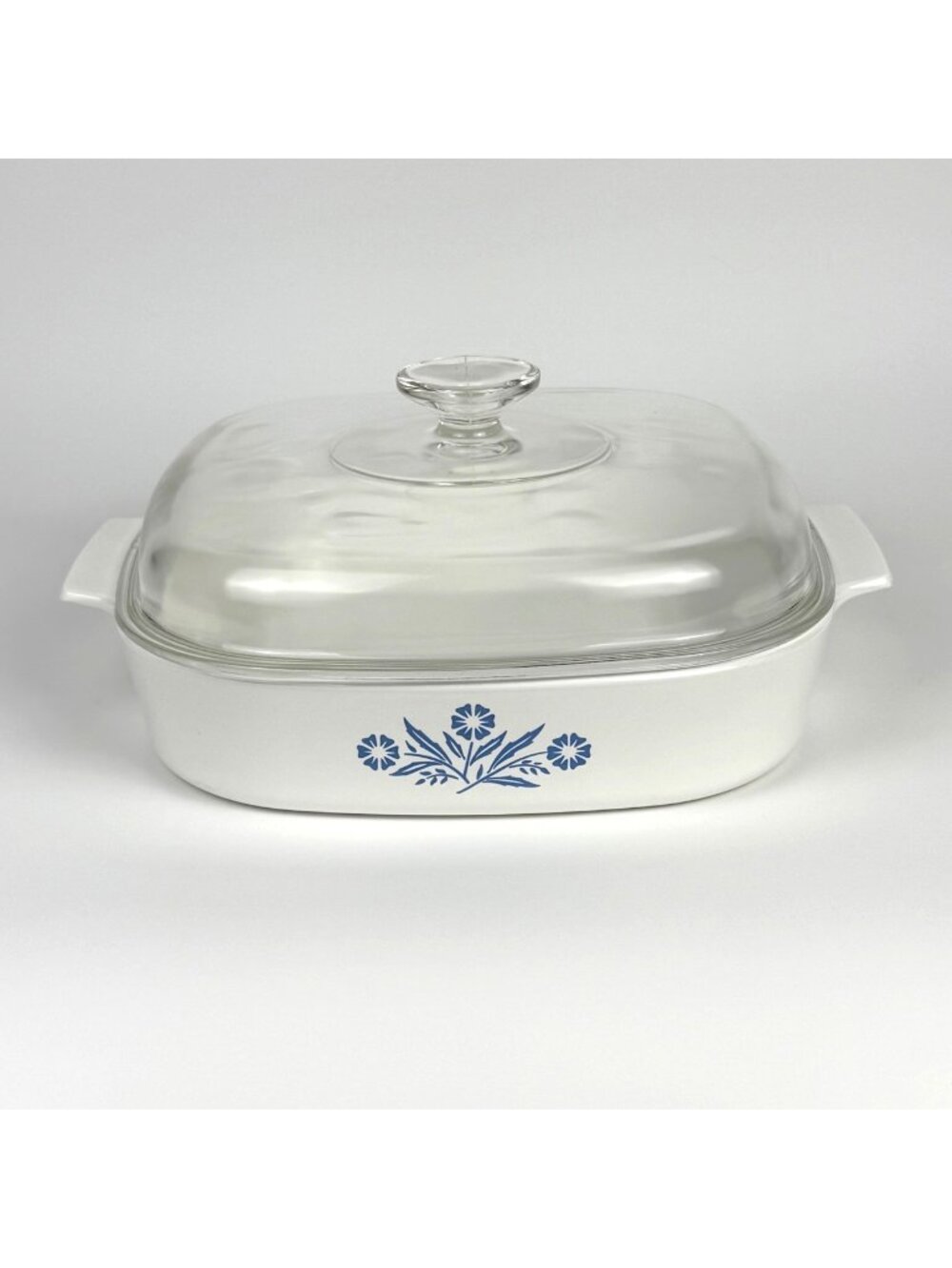 Vintage CorningWare  A-10-B Blue Cornflower Casserole Dish w/ Domed Lid 9-3/4"x9